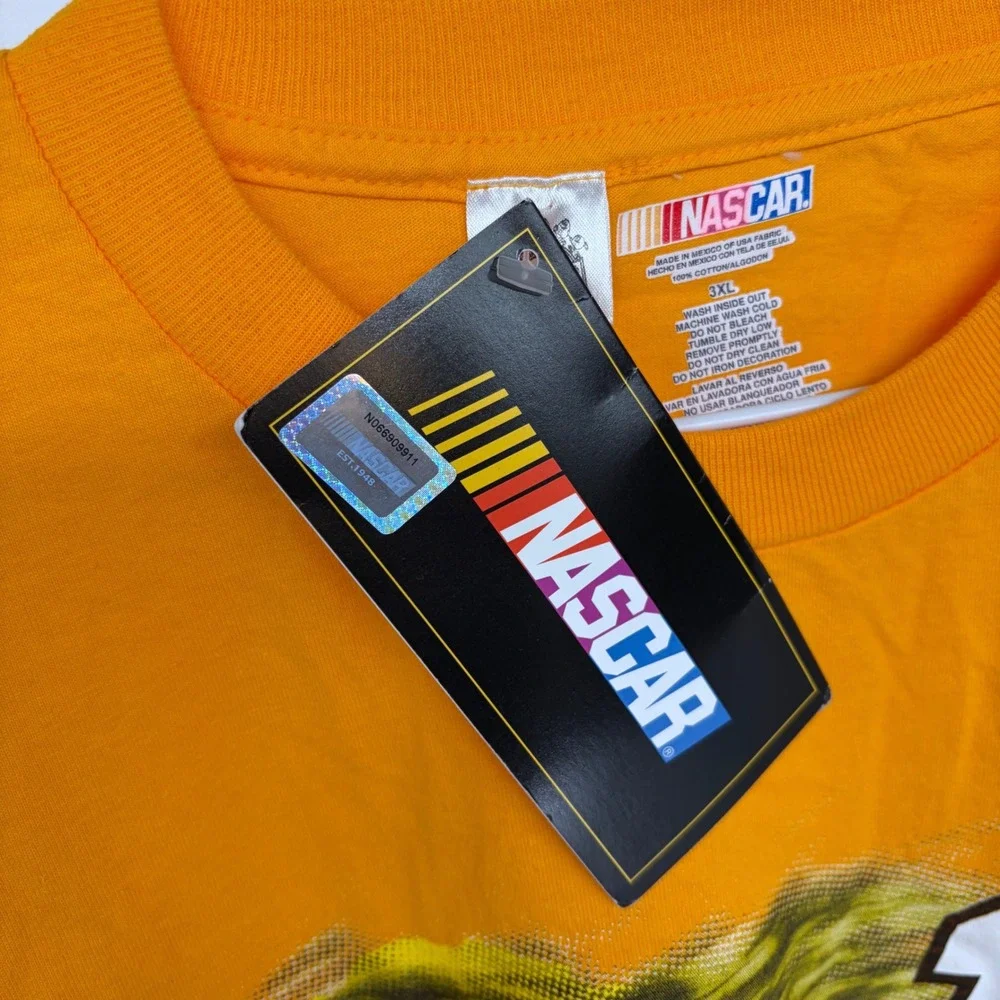NEW Kyle Busch Graphic M&Ms Racing T Shirt 3XL Yellow #18 Car NASCAR‎ Deadstock - Picture 5 of 6